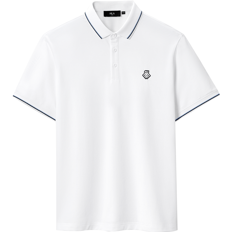 HLA海澜之家短袖POLO衫男22新品短袖男珠地弹力polo衫男HNTPW2U049A价格走势值得关注
