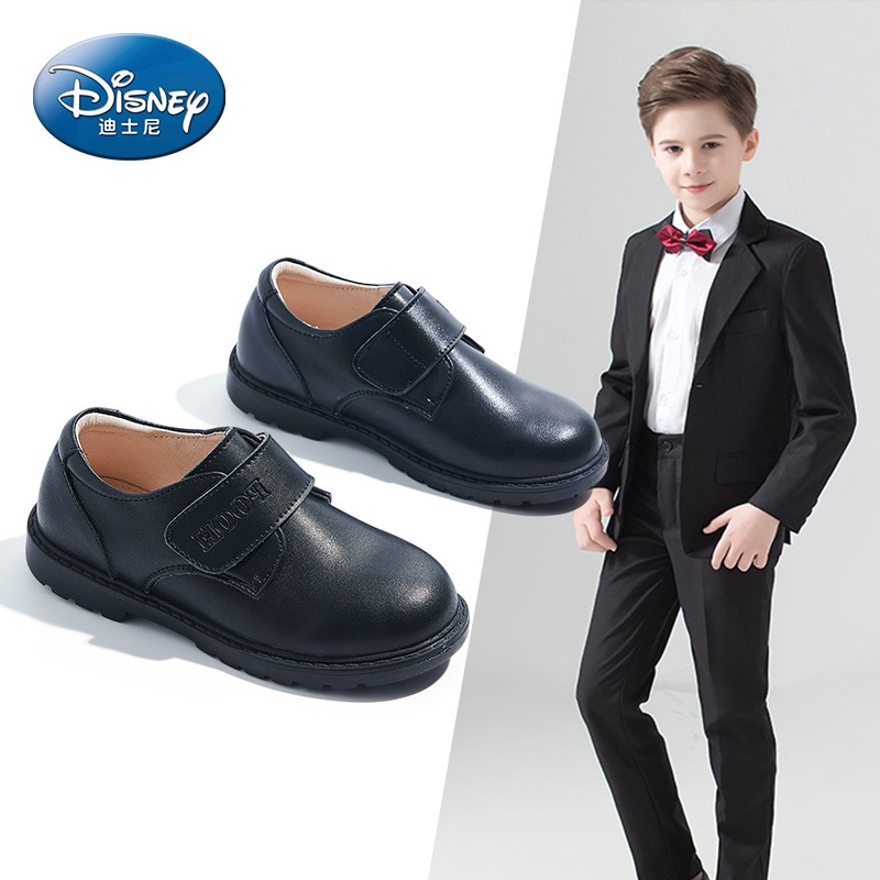 迪士尼（DISNEY）童鞋男童皮鞋英伦舞台演出鞋春秋儿童黑色皮鞋 DW50205 黑色 33码使用感如何?