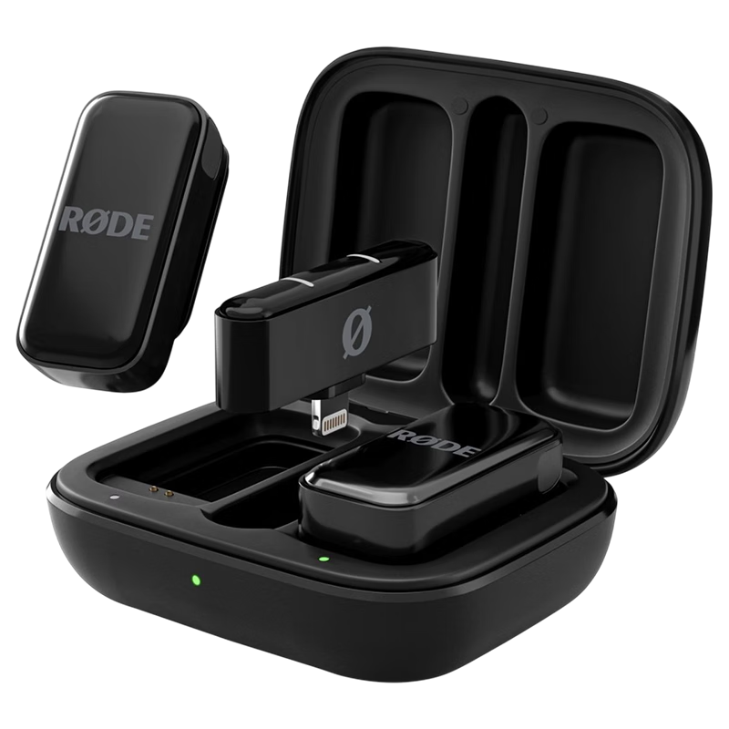 RODE【重磅新品】羅德麥克風(fēng)Wireless Micro超緊湊型一拖二無(wú)線麥克風(fēng)手機(jī)直播錄音lightning接口