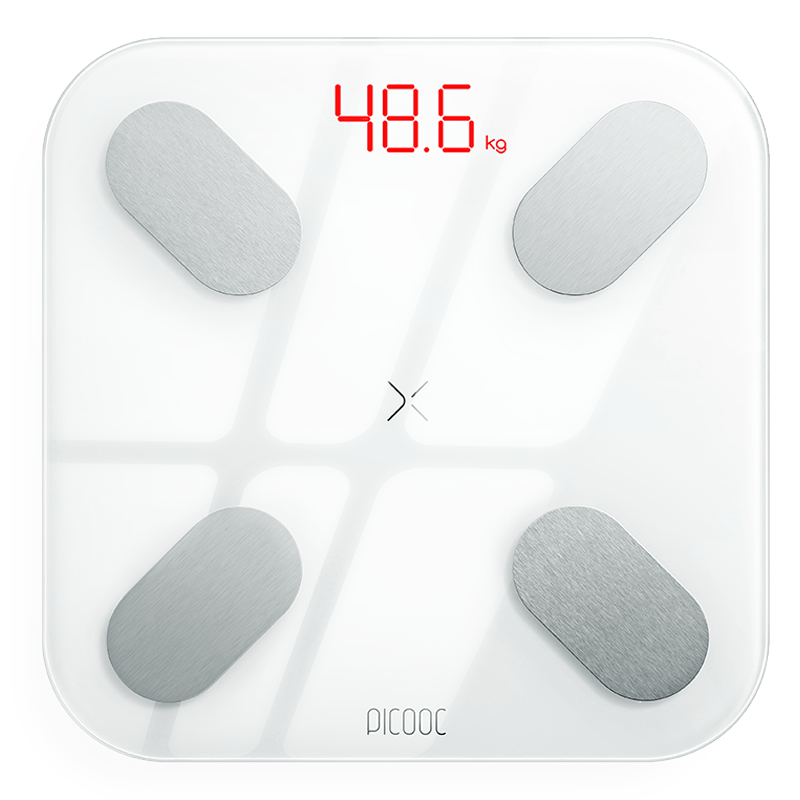 PICOOC 有品 智能体脂秤  电子秤体重人体秤家用 38项健康数据 高精准脂肪测量秤减脂秤Big Pro充电款 白色