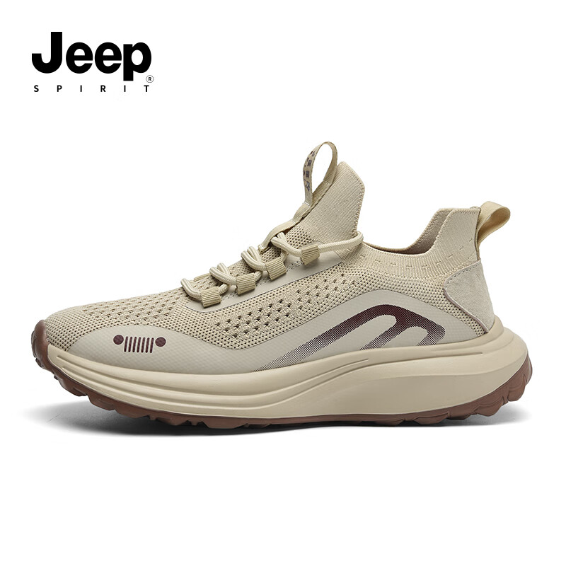 jeep spirit吉普男鞋夏季新款运动鞋透气网面鞋时尚潮鞋防滑减震鞋子