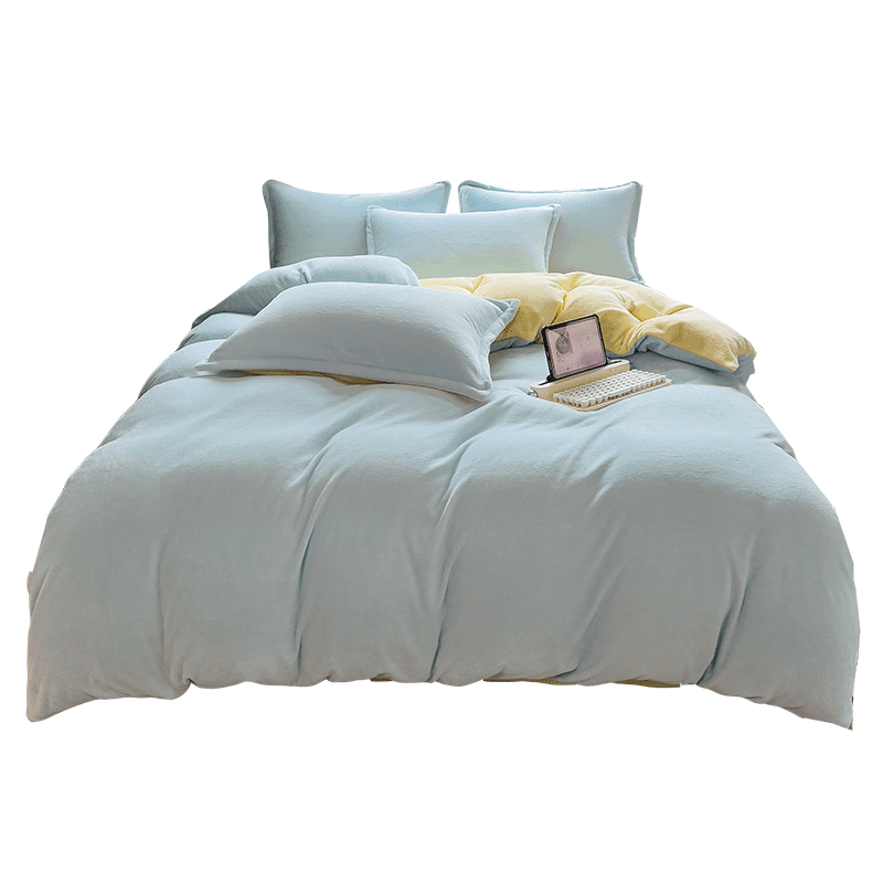 ���ڲ�������Դ�� ţ�����ļ��� �����Ӻ�ů˫���ޱ��״���ѧ�������ﶬ��˯��Ʒ ǳ��-�̻ƣ�A�ࣩ �����ף����������150*200cm