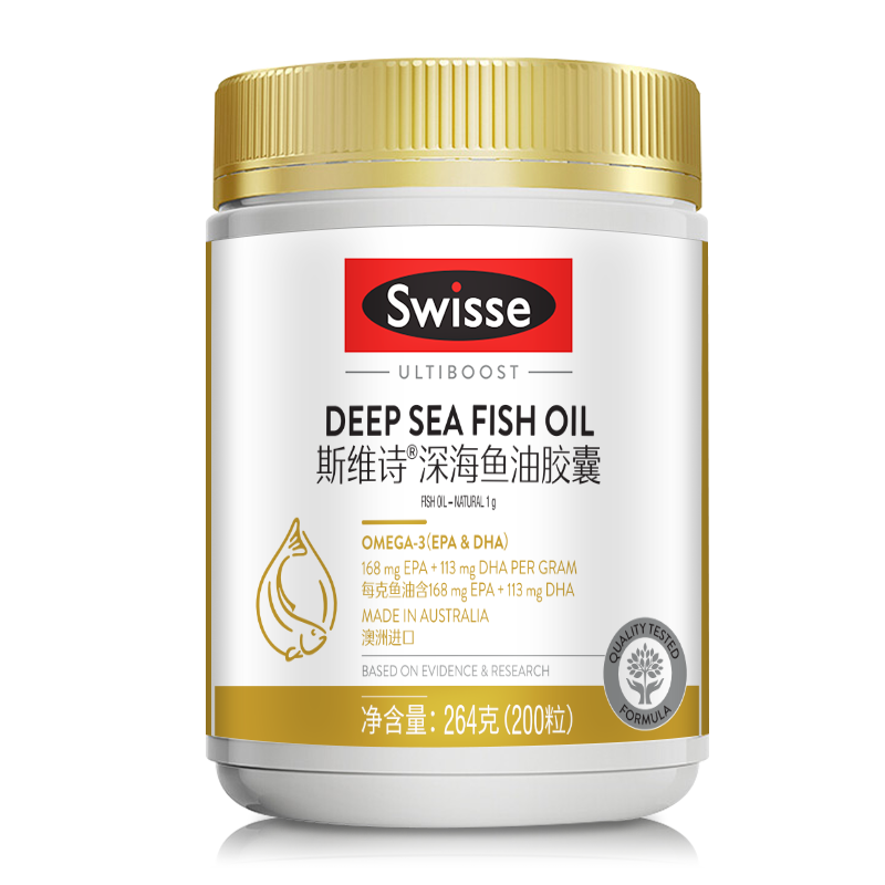 Swisse品牌深海鱼油DHA欧米伽3中老年软胶囊价格历史走势及销量趋势分析