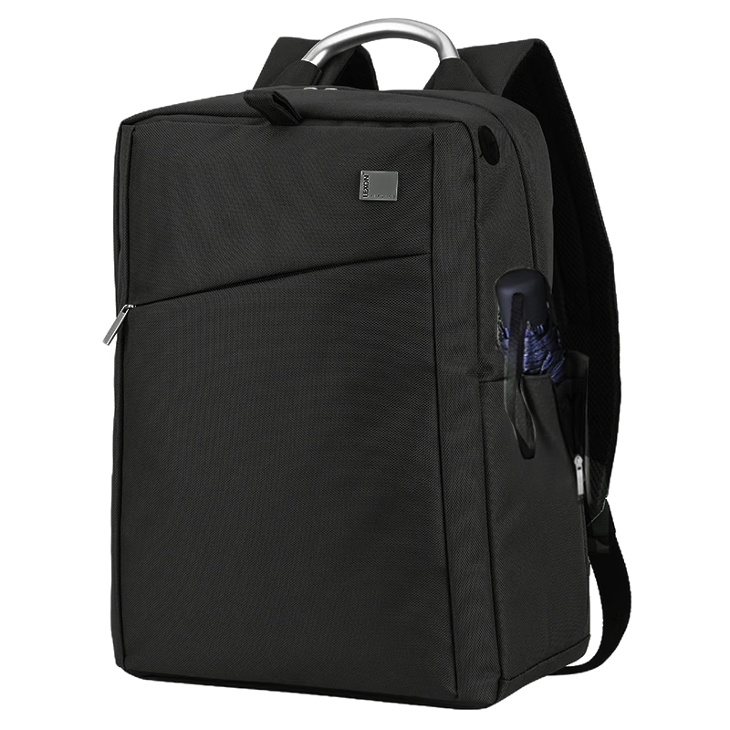 乐上（LEXON）双肩包商务笔记本电脑包14/15.6/16英寸旅行书包防泼水时尚男士背包 黑色100002015146