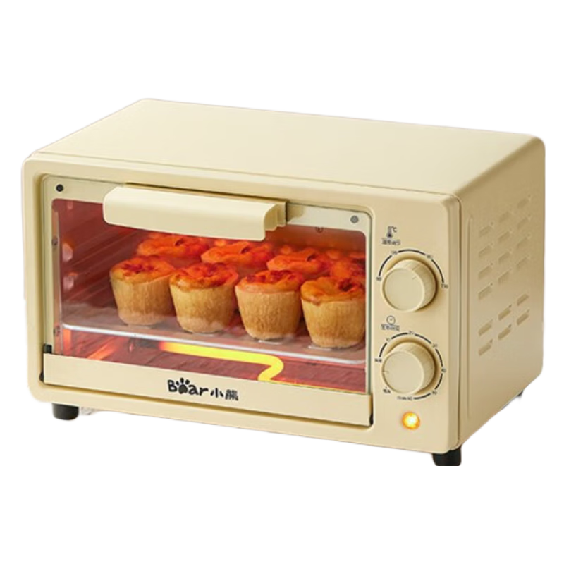 小熊(bear)电烤箱家用迷你多功能小型烤炉烤箱 烘焙烤蛋挞蛋糕10升