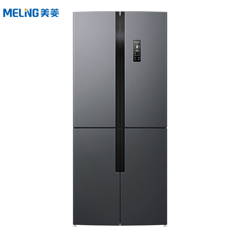 美菱冰箱（MELING）448升四门冰箱一级能家用十字门风冷无霜双变频节能 每天0.89度APP智控 BCD-448WPU9CX 压缩机十年免费包换