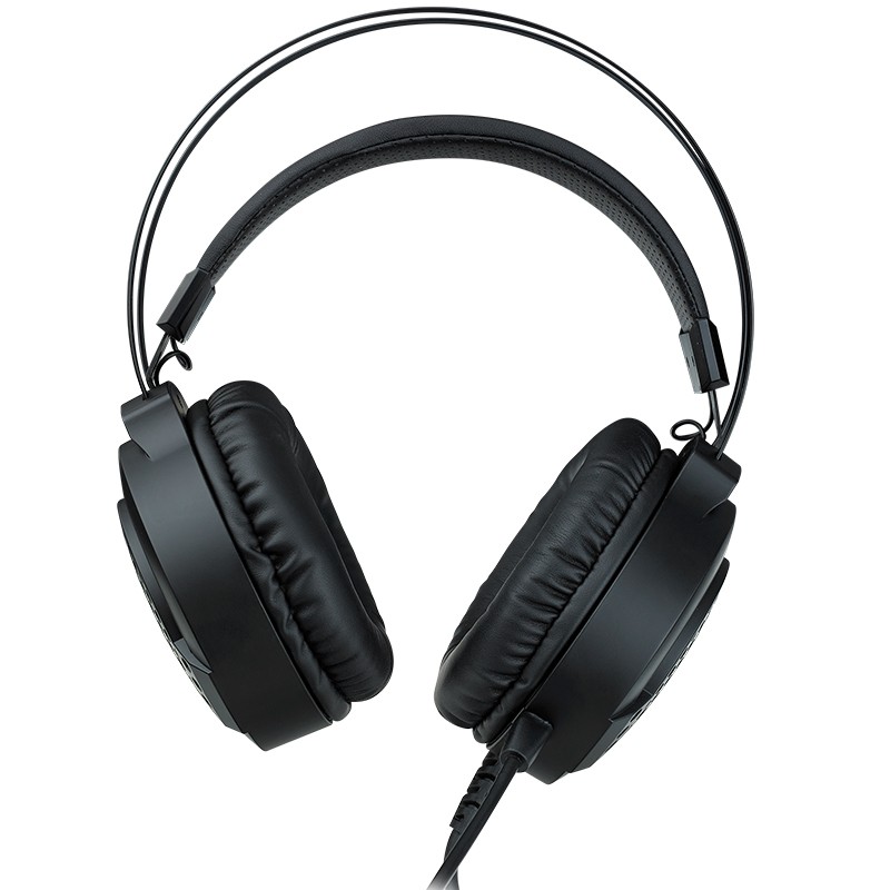 雷柏（Rapoo） VH120 游戏耳机头戴式 3.5mm接口 电竞耳机有线电脑手机平板通用 立体声耳麦听声辩位 黑色