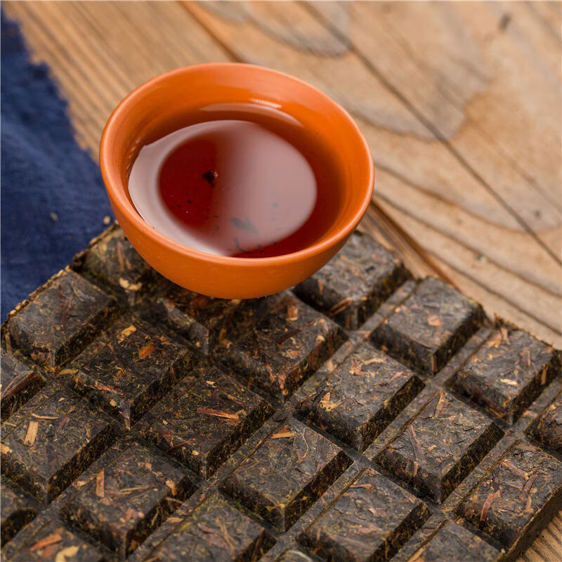 蒙古砖茶青砖茶巧克力方格式易掰碎熬奶茶 260g