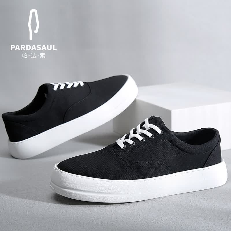 帕达索帆布鞋男2022夏季男士轻便百搭休闲鞋日系简约乐福鞋220321 pb