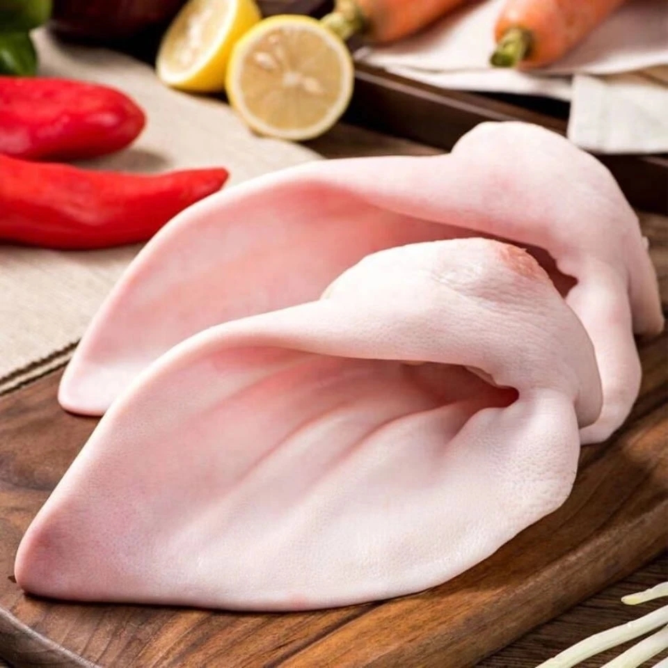 果亦橙新鲜猪耳朵冷冻猪耳生猪耳片土猪耳卤菜根小干净 2斤装【试吃装