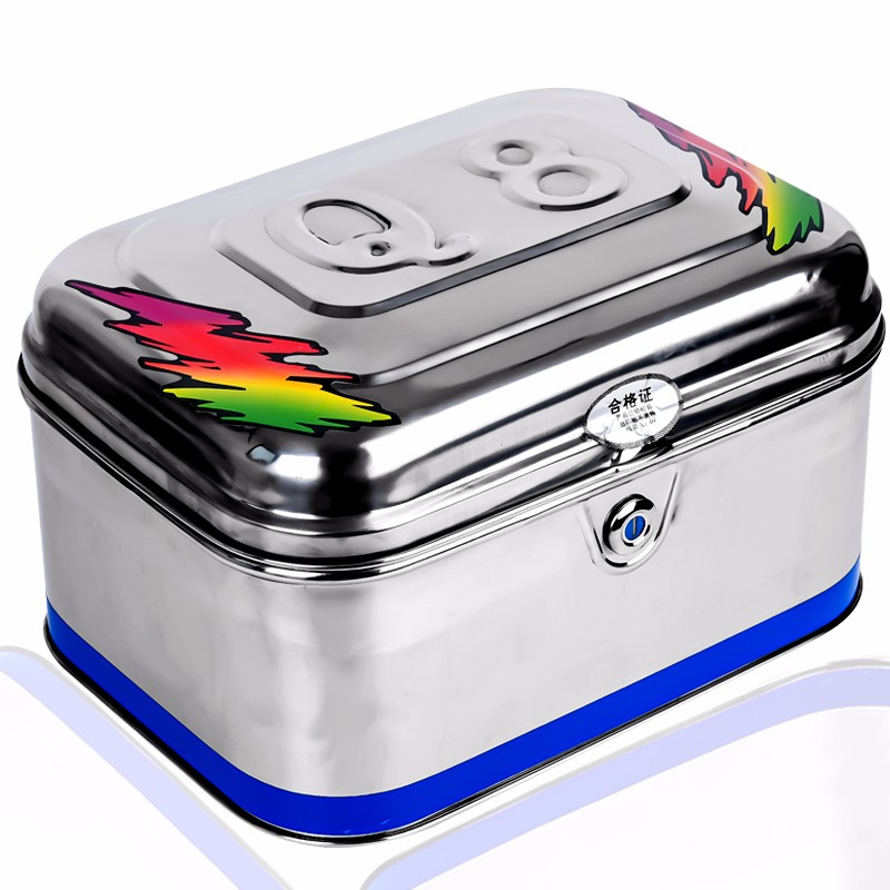 酷骑宝 加厚不锈钢摩托车尾箱后备箱电动车后备箱尾箱特大摩托车储物