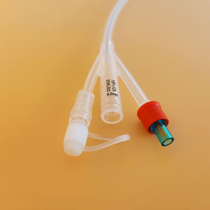 三腔硅胶导尿管医用无菌成人型膀胱冲洗一次性引流袋男女通用留冲洗