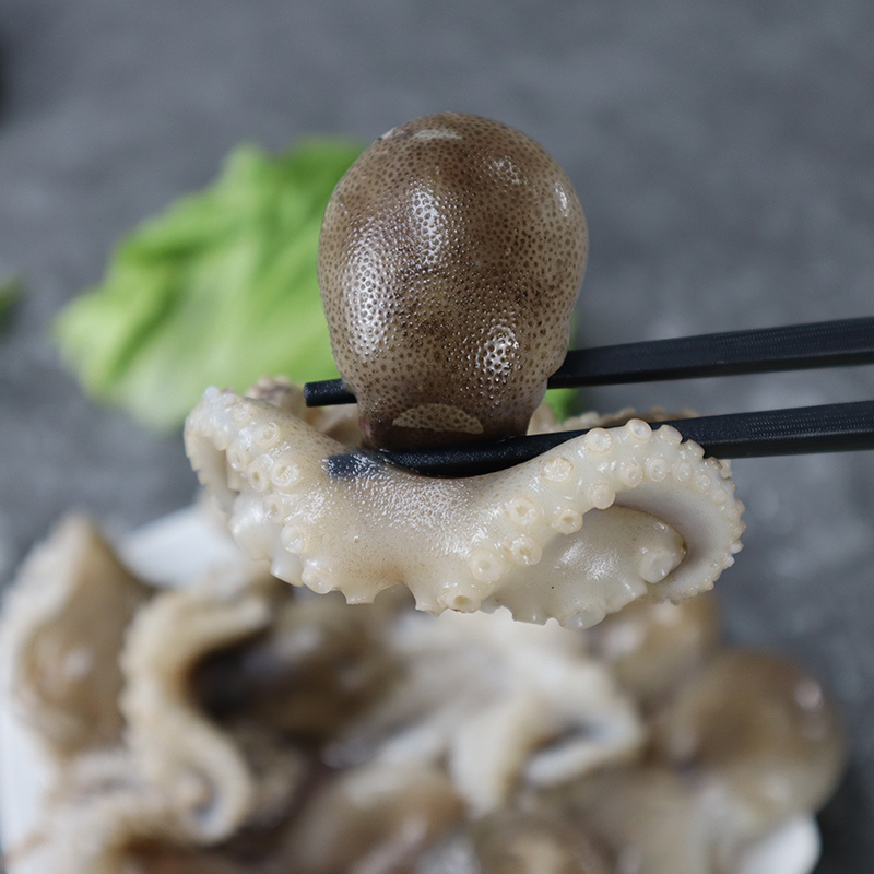 瀚通 小八爪鱼鲜活冷冻 去内脏 火锅板烧小章鱼仔 海鲜 生鲜 毛重500g