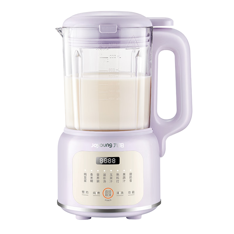 九阳（Joyoung）豆浆机1.2L 家庭容量细腻免滤预约时间一键清洗 家用多功能破壁机料理机榨汁机