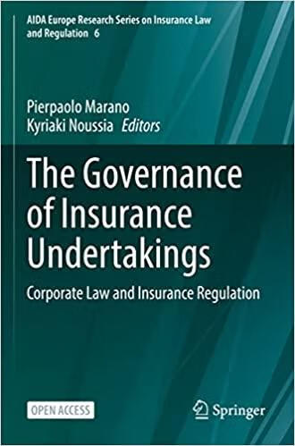 预订the governance of insurance undertakings: corpor