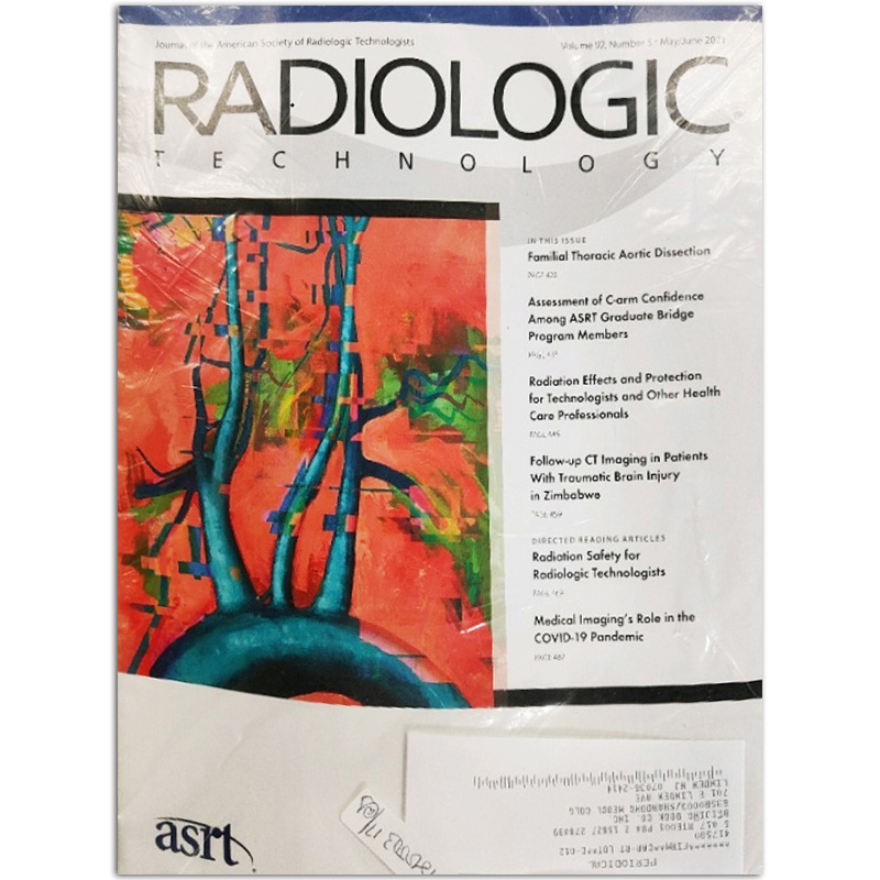【单期可选】Radiologic Technology 放射诊断与治疗技术应用研究 2021/22年月刊 2021年5/6月合刊