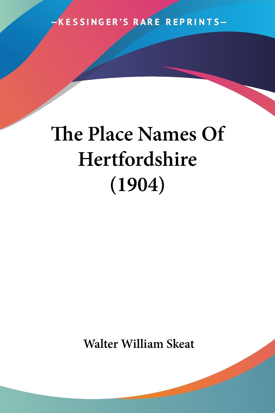 【预售 按需印刷】the place names of hertfordshire (1904)