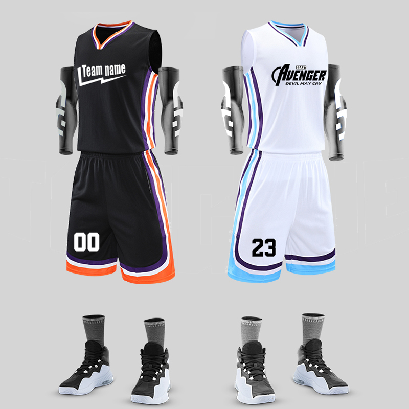 戴鲁比篮球服套装男定制宽松运动背心体育球衣印字学生比赛训练球服