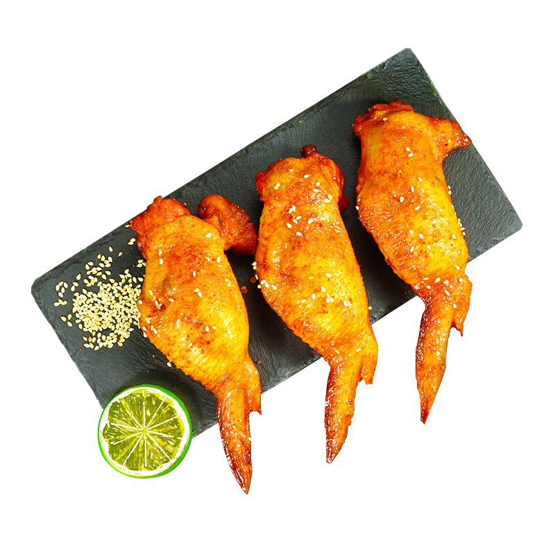虎钢馋蜜制美食烧烤鸡翅包饭1700克/10只油炸翅包饭小吃冷冻半