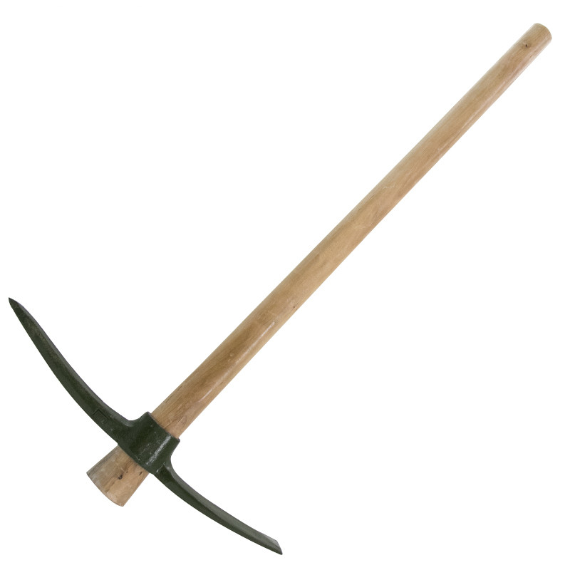 泰尔  hk-8034 军绿色消防镐 木柄镐洋镐 十字镐洋头撬杠采挖树根