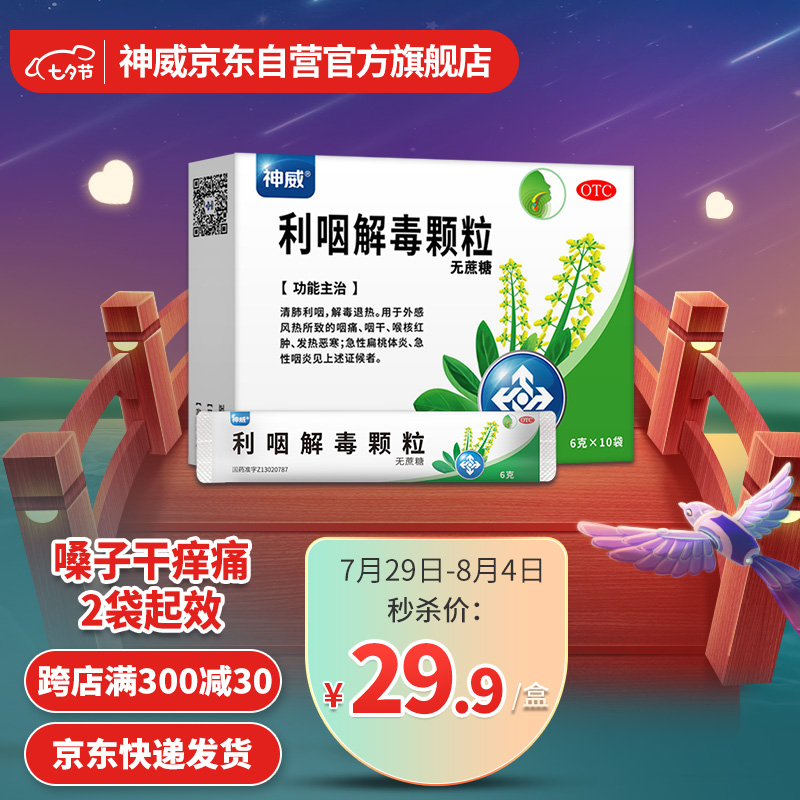 神威利咽解毒颗粒（无蔗糖）价格走势及评测