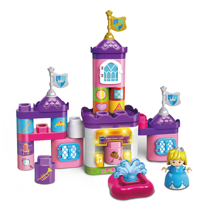 偉易達(dá)（Vtech）積木兒童玩具大顆粒拼搭積木桶/夢幻城堡寶寶男孩女孩生日禮物  夢幻城堡【2歲+】（含感應(yīng)裝置）