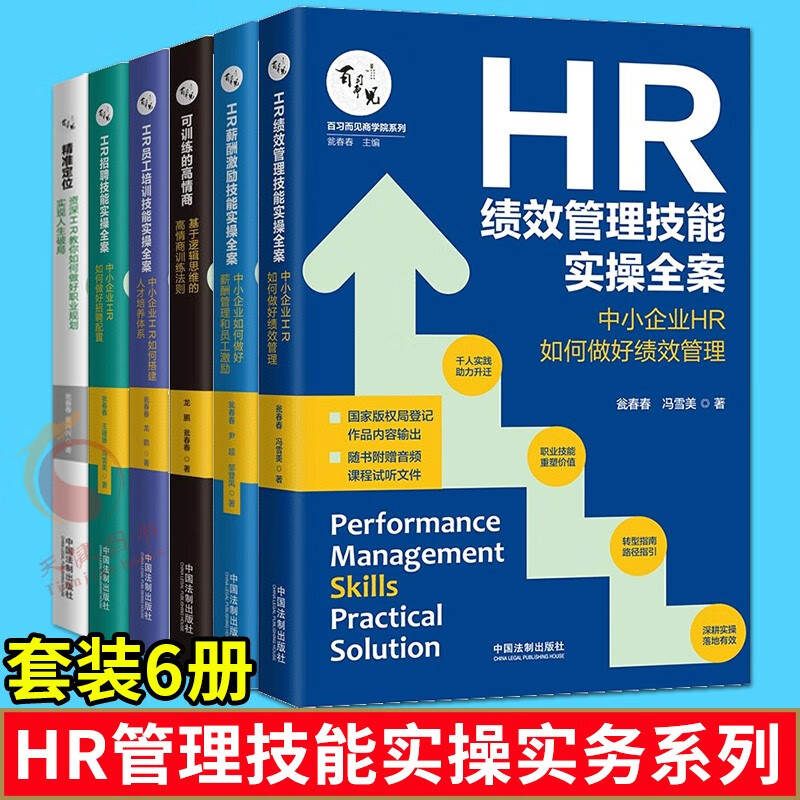 HR绩效管理技能+薪酬激励+员工培训+招聘技能实操全案+精准定位+可训练的高情商 企业人力资源管理