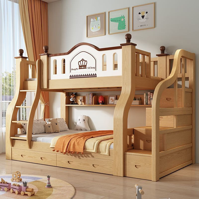 fulanti)上下床加厚加粗多功能上下铺床二层组合床母子床公主床小孩床