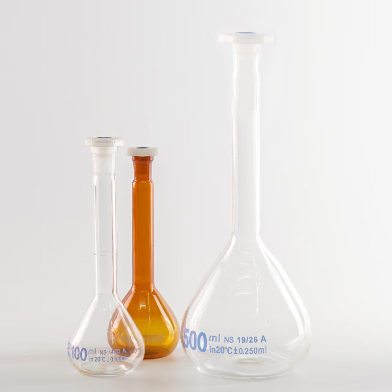 玻璃容量瓶5 10 25 50 100 200 250 500 1000ml量瓶 透明量瓶5ml