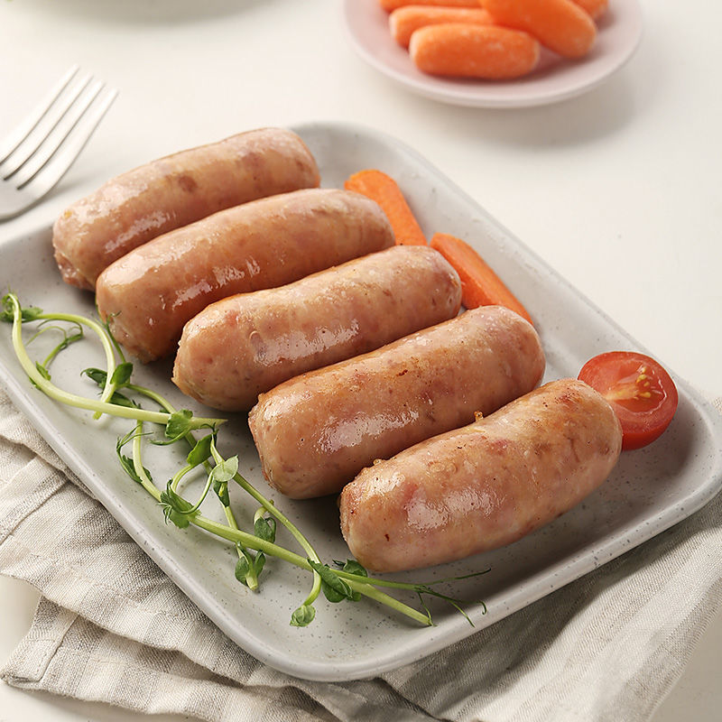 5kg台式奥尔良火山石台式火腿烧烤批发 原味风味肠 1.5公斤 30根