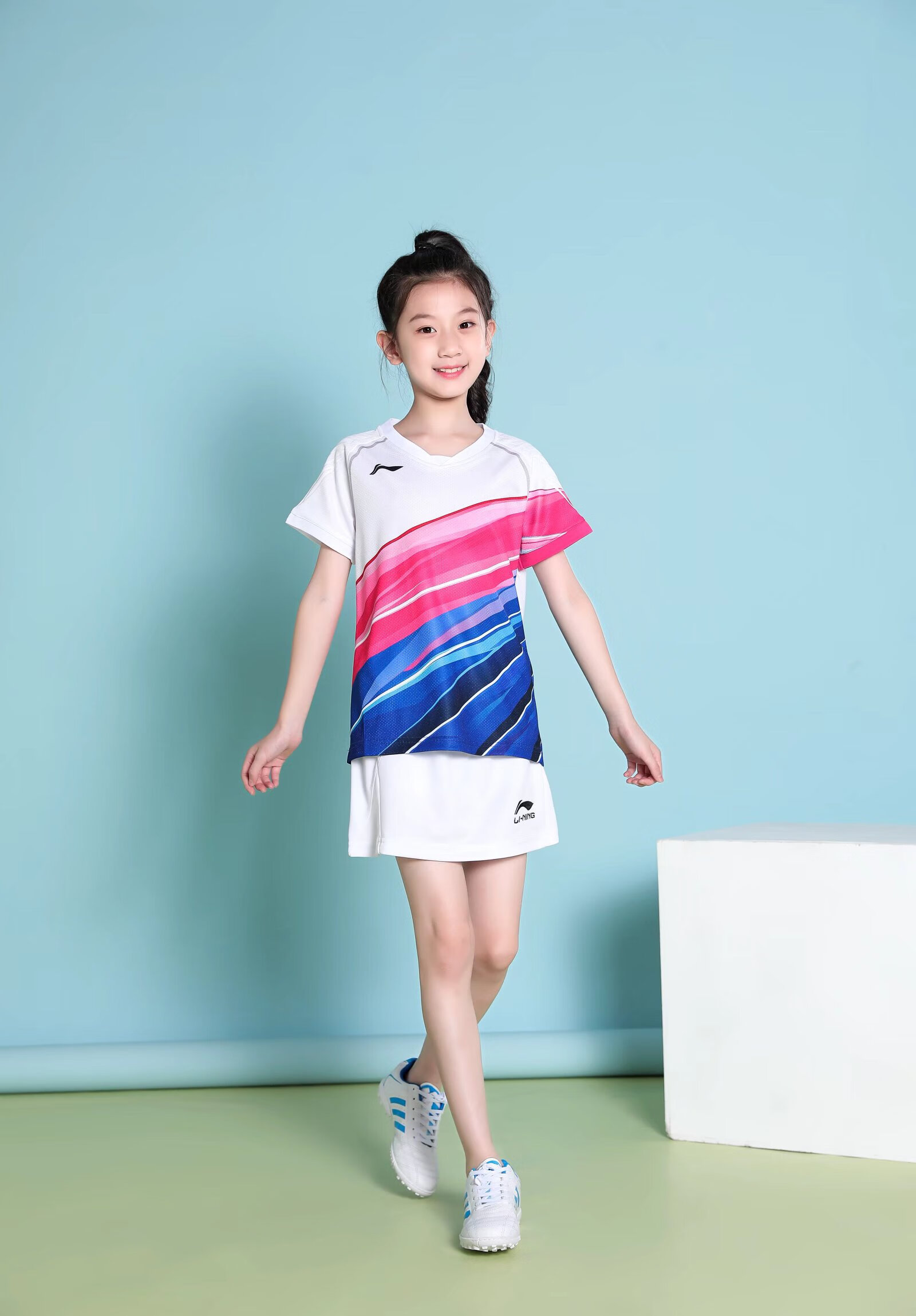 yonex尤尼克斯儿童羽毛球服男女孩速干球衣学生透气短袖运动套装 6059