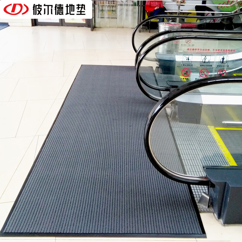 彼尔德酒店大门口防滑地垫浴室厨房地垫定制脚垫加厚耐磨除尘迎宾地毯 4000型灰色 90cm*120cm 1件数