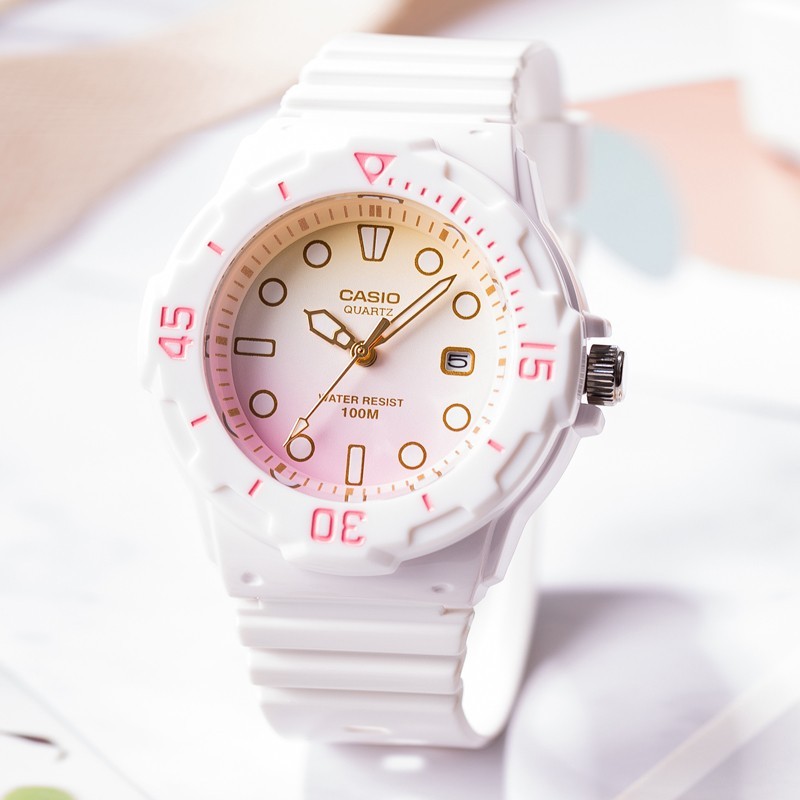 卡西欧casio时尚手表简约运动防水学生男女情侣手表 lrw-200h-4e2女款