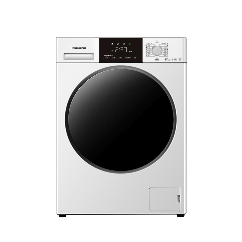 松下（Panasonic）滚筒洗衣机全自动超薄【小白盒轻享版】10公斤洗烘一体 温水泡沫净 1.1洗净比XQG100-81TD3