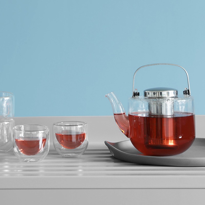 VIVA scandinavia 耐热玻璃茶壶可加热泡茶壶水壶大号耐热沏茶壶带过滤花茶茶具 小熊大号单壶1只 1.2L【V37901】