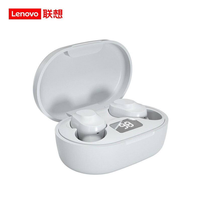 联想 (Lenovo)XT91无线蓝牙耳机无感延迟双耳运动入耳式迷你待机游戏降噪适用苹果12华为小米 白色 官方标配