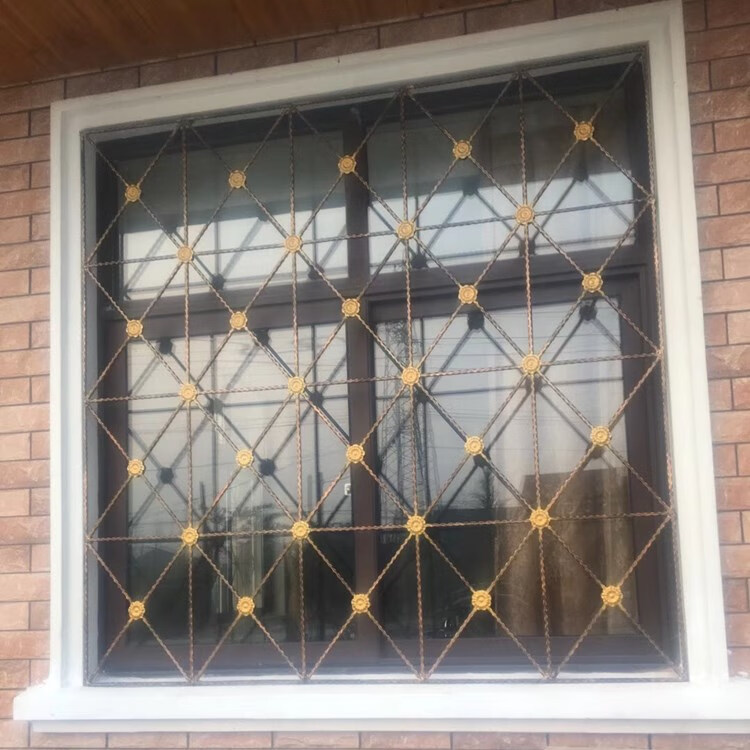 韧月晓窗户欧式铁艺防盗窗阳台热镀锌防锈窗户别墅门窗栏杆飘窗护栏