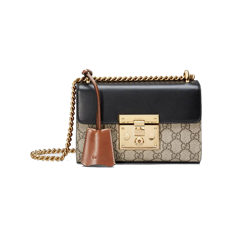 古驰(gucci)古驰女包padlock gg系列小号gg链条单肩斜跨包 409487 klq