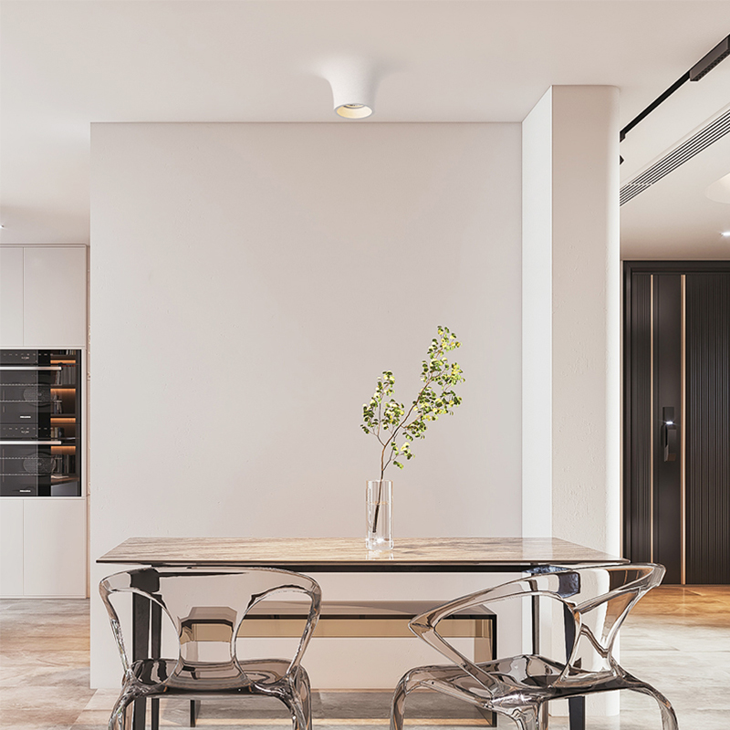 水波纹石膏筒灯射灯嵌入式无边框书房卧室餐厅客厅卫生间led灯 100*