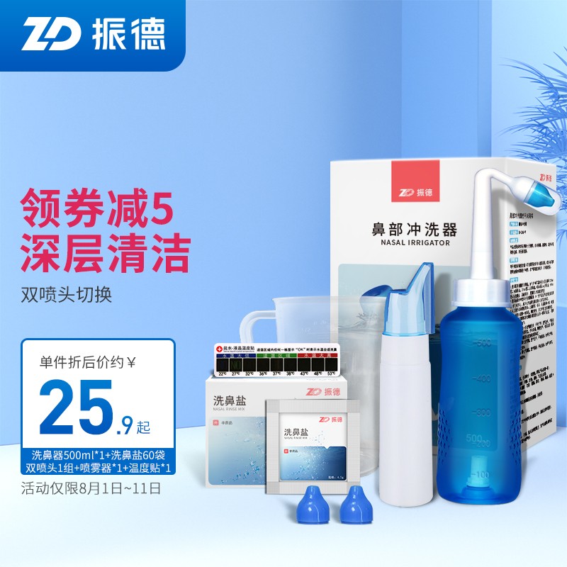 振德品牌手动洗鼻器价格历史走势及销量趋势分析