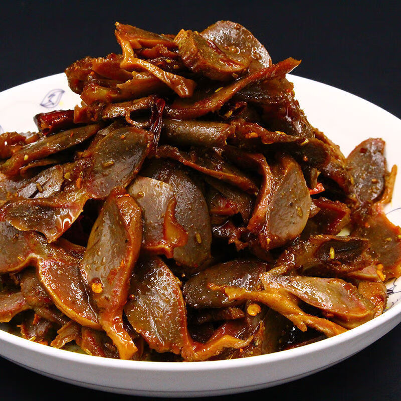 虎钢馋味巴哥萌妖小厨卤味香辣鸭肫100g麻辣鸭肫熟食鸭胗鸭肚休闲肉类
