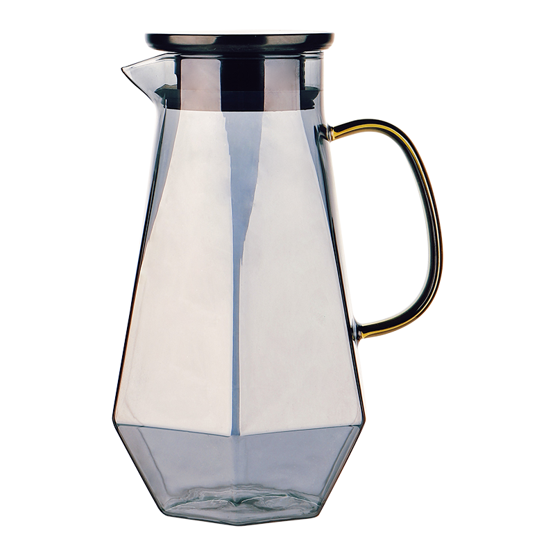 格娜斯（CRISTALGLASS）玻璃杯水杯家庭套装泡茶杯家用高颜值带把杯子钻石轻奢杯具水具 钻石杯6只+杯架+镜面托盘+水壶