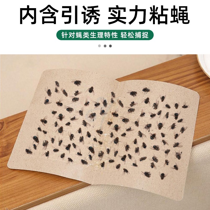 空消 苍蝇贴白板型粘蝇纸灭苍蝇家用粘蝇板苍蝇胶粘捕蝇捉器灭蝇子 1