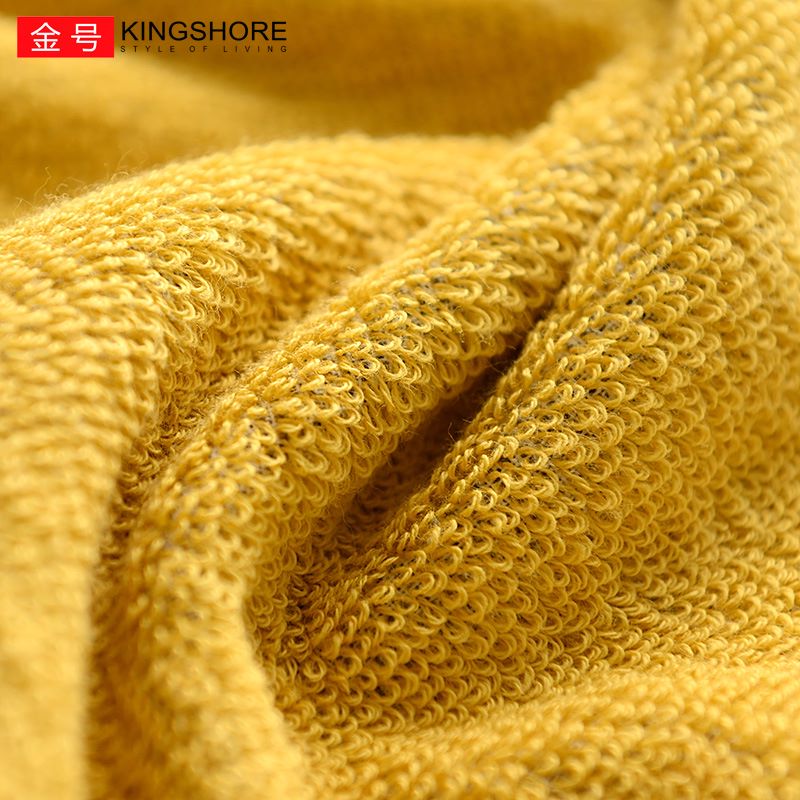 金号洗脸巾擦脸巾吸水毛巾纯棉不易掉毛擦手巾儿童毛巾 48*25.cm  50g 青蛙-红+蓝+黄+紫+绿 5条