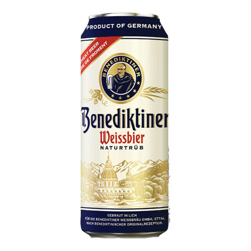 �ٵ�����Benediktiner��С���ơ�� �޵�Ժ���� 500ml*24�� ����װ �¹�ԭװ����