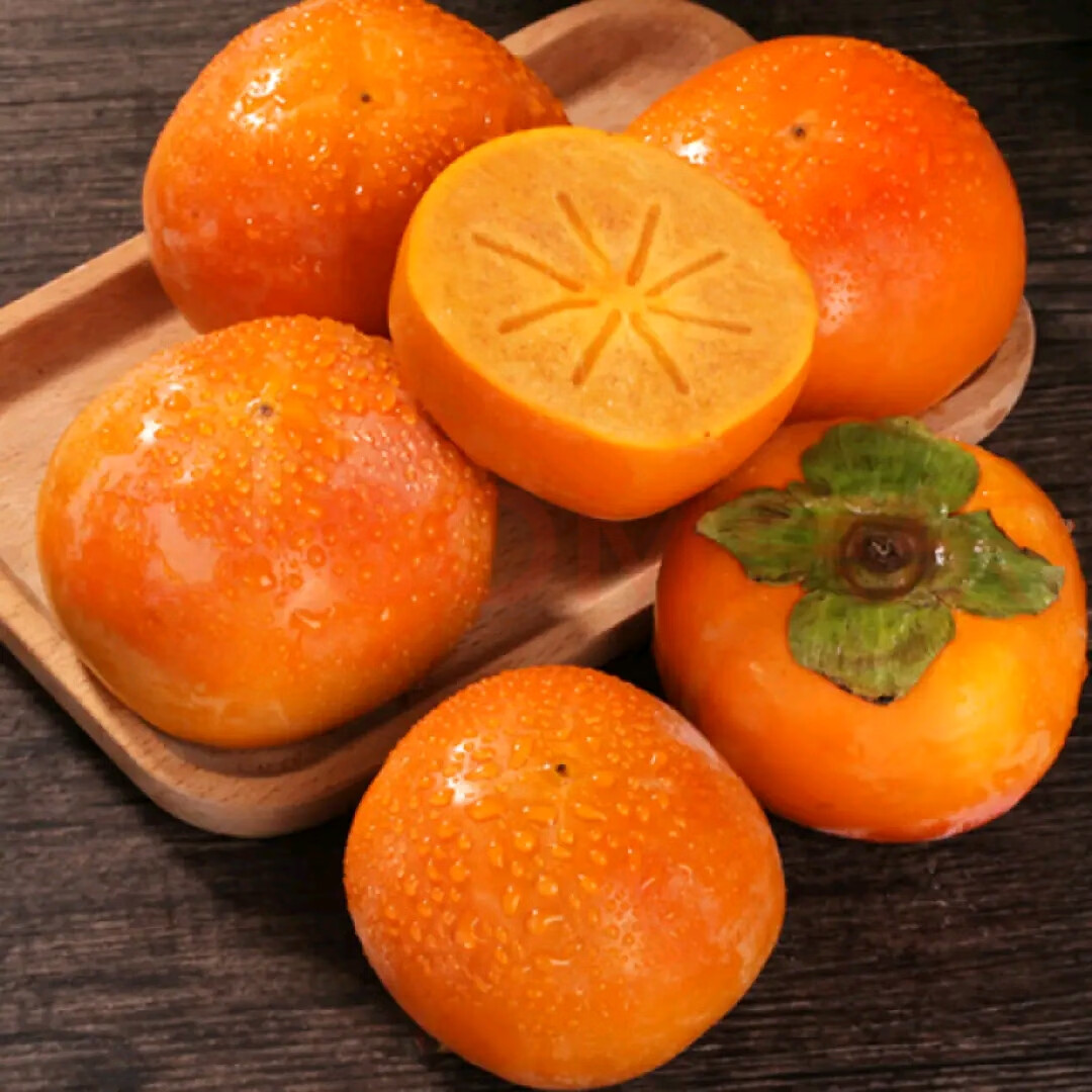 吧唧果山西脆柿子巧克力脆柿新鲜水果当季整箱8斤10斤精选果 【2斤