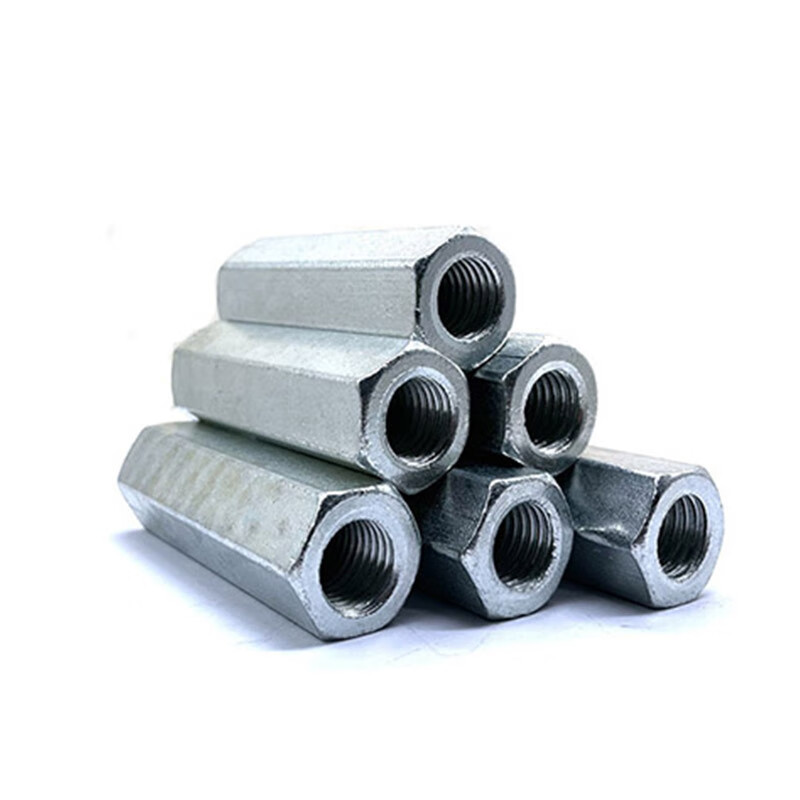 飓开 镀锌螺母 六角镀锌接头母 接头螺母  m12*50(50个) 一包价