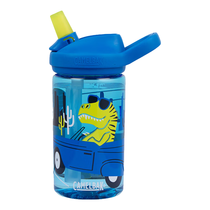 駝峰（CAMELBAK）兒童水杯小學(xué)生上學(xué)專用幼兒園男孩女孩tritan材質(zhì)吸管杯卡通可愛 【吸管杯】自駕恐龍400ml