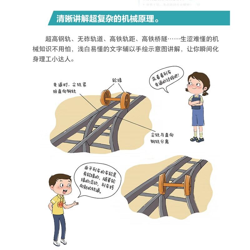 了不起的中国高铁|语言简洁易懂+海量实拍照片+漫画呈现，生动地介绍我国高铁知识详情图