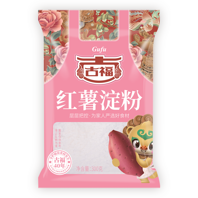 GUFU 古福 红薯淀粉 凉粉原料食用生粉红薯粉 伤心凉粉300g